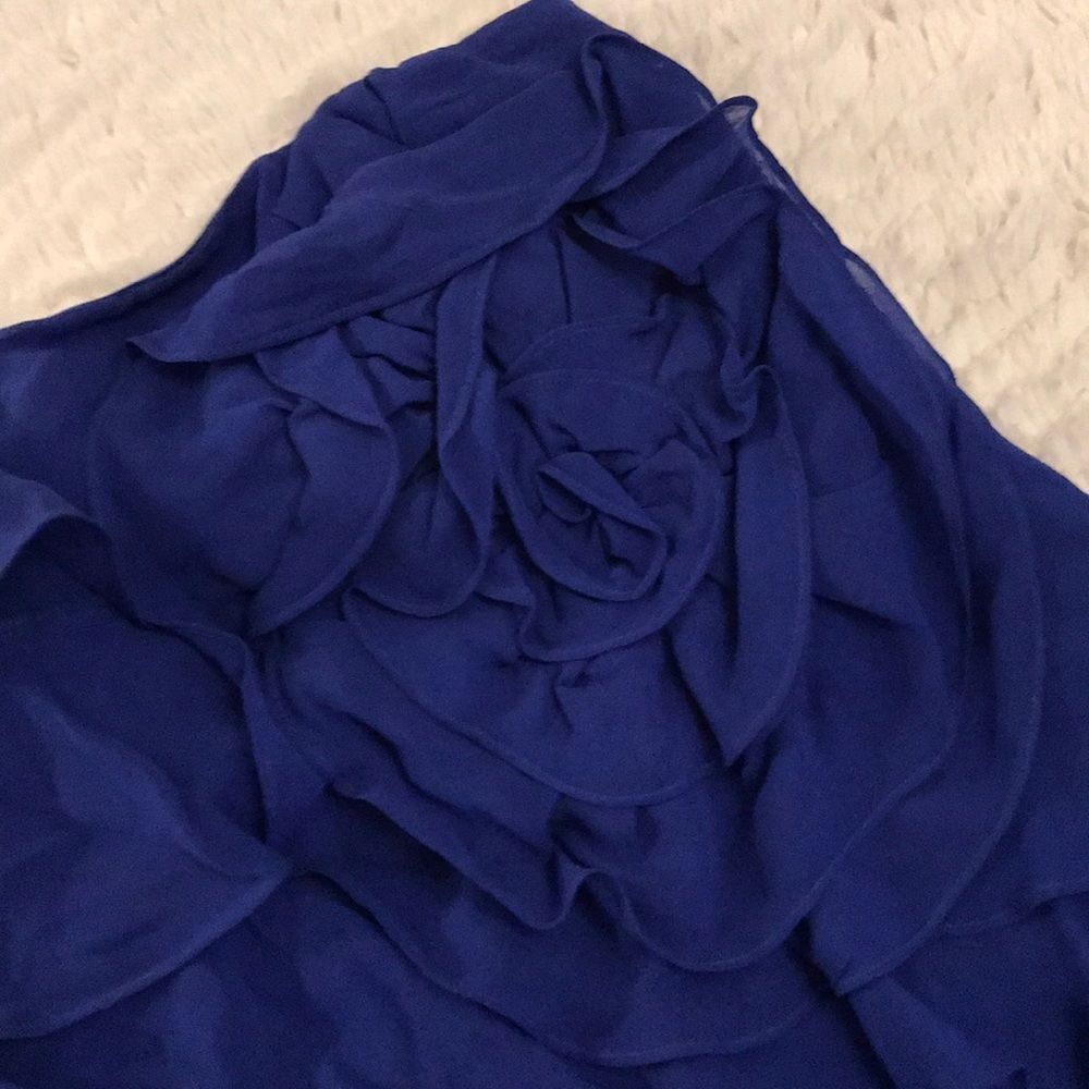 Royal blue ruffle dress - Picture 6 of 9